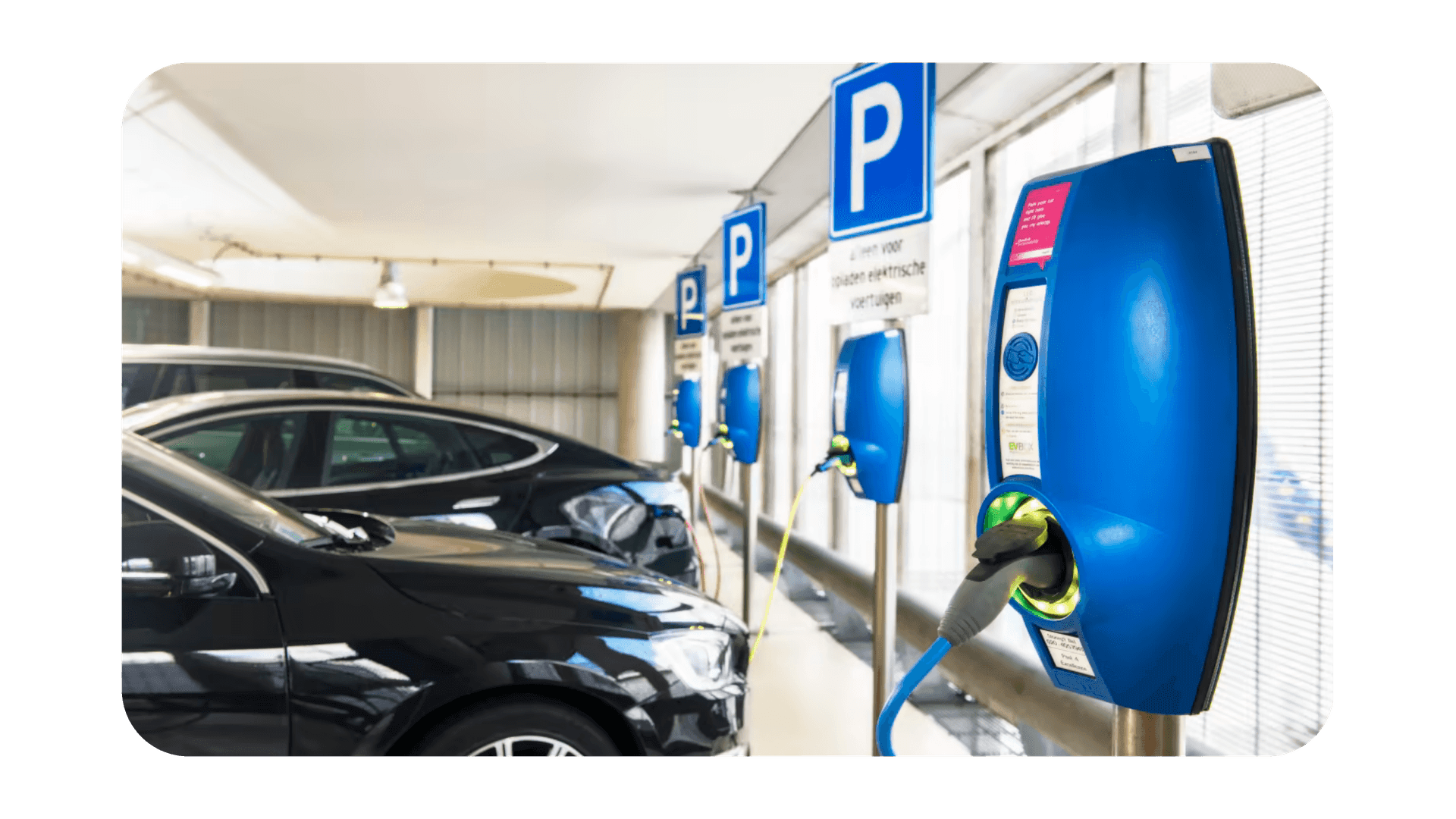 Bornes de recharge pour parking commerciaux